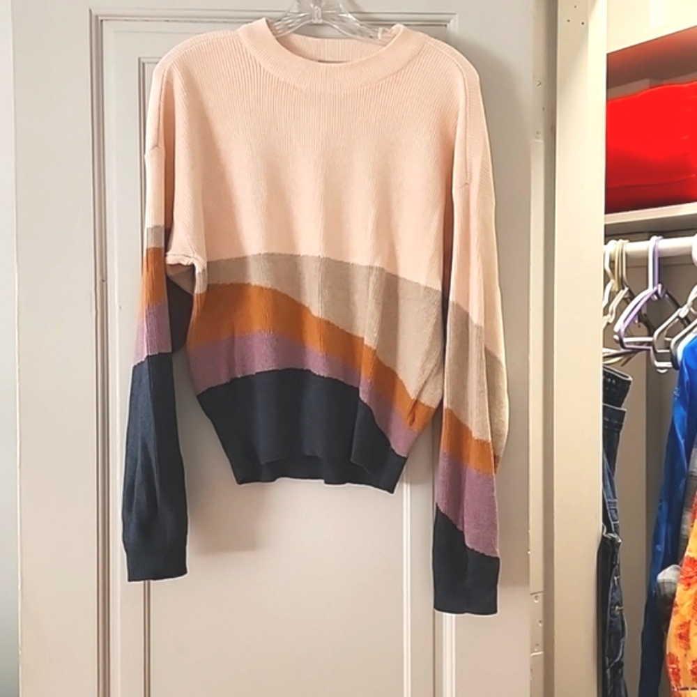 PRANA women's pullover sweater. Desert colors. Size S.